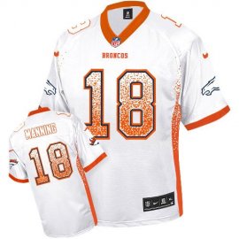 Nike Denver Broncos #18 Peyton Manning White Youth Stitched NFL Elite Drift Fashion Jersey