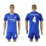 Chelsea #4 Fabregas Home Soccer Club Jersey