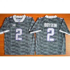 TCU Horned Frogs #2 Trevone Boykin Grey Stitched NCAA Jersey