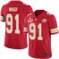 Nike Kansas City Chiefs #91 Derrick Nnadi Red Team Color Mens Super Bowl LV Bound Stitched NFL Vapor Untouchable Limited Jersey