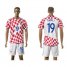 Croatia #19 Badelj Home Soccer Country Jersey