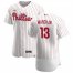 Philadelphia Phillies #13 Rafael Marchan Mens Nike White Home 2020 Authentic Player MLB Jersey