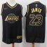 Lakers #23 LeBron James Black/Gold Basketball Swingman Limited Edition Jersey