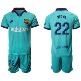Barcelona #22 Vidal Third Soccer Club Jersey