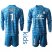 Lyon #1 Lopes Blue Goalkeeper Long Sleeves Kid Soccer Club Jersey