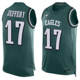 Nike Philadelphia Eagles #17 Alshon Jeffery Midnight Green Team Color Mens Stitched NFL Limited Tank Top Jersey