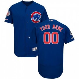 Chicago Cubs Majestic Alternate Flex Base Authentic Collection Custom Jersey Royal