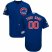 Chicago Cubs Majestic Alternate Flex Base Authentic Collection Custom Jersey Royal