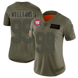 Nike New York Giants #99 Leonard Williams Camo Womens Stitched NFL Limited 2019 Salute To Service Jersey