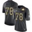 Nike Tampa Bay Buccaneers #78 Tristan Wirfs Black Youth Super Bowl LV Champions Patch Stitched NFL Limited 2016 Salute to Service Jersey