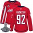 Adidas Washington Capitals #92 Evgeny Kuznetsov Red Home Authentic Stanley Cup Final Champions Womens Stitched NHL Jersey