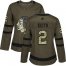 Adidas Chicago Blackhawks #2 Duncan Keith Green Salute to Service Womens Stitched NHL Jersey