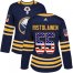 Adidas Buffalo Sabres #55 Rasmus Ristolainen Navy Blue Home Authentic USA Flag Womens Stitched NHL Jersey
