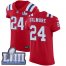Nike New England Patriots #24 Stephon Gilmore Red Alternate Super Bowl LIII Bound Mens Stitched NFL Vapor Untouchable Elite Jersey
