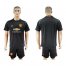 Manchester United Blank Black Goalkeeper Soccer Club Jersey