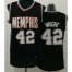 Memphis Grizzlies #42 Lorenzen Wright Black Throwback Stitched NBA Jersey