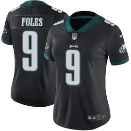 Nike Philadelphia Eagles #9 Nick Foles Black Alternate Womens Stitched NFL Vapor Untouchable Limited Jersey