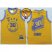 Warriors #30 Stephen Curry Gold Throwback The City Finals Patch Stitched NBA Jersey