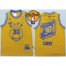 Warriors #30 Stephen Curry Gold Throwback The City Finals Patch Stitched NBA Jersey