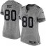 Nike San Francisco 49ers #80 Jerry Rice Gray Womens Stitched NFL Limited Gridiron Gray Jersey