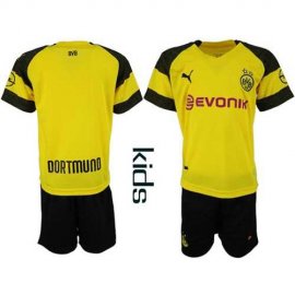 Dortmund Blank Home Kid Soccer Club Jersey