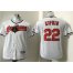 Cleveland Indians #22 Jason Kipnis White Cool Base Stitched Youth MLB Jersey