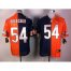Nike Chicago Bears #54 Brian Urlacher Navy Blue/Orange Mens Stitched NFL Elite Split Jersey