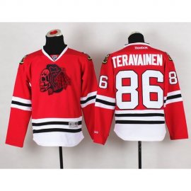 Chicago Blackhawks #86 Teuvo Teravainen Red(Red Skull) Stitched Youth NHL Jersey