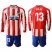Atletico Madrid #13 Oblak Home Long Sleeves Soccer Club Jersey