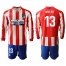 Atletico Madrid #13 Oblak Home Long Sleeves Soccer Club Jersey