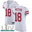 Nike San Francisco 49ers #18 Dante Pettis White Super Bowl LIV 2020 Mens Stitched NFL Vapor Untouchable Elite Jersey
