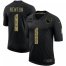 New England New England Patriots #1 Cam Newton Mens Nike 2020 Salute To Service Camo Limited NFL Jersey Black