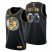 Philadelphia 76ers Custom Mens Golden Edition Diamond Logo 2021/22 Swingman Jersey – Black