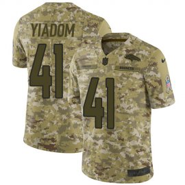 Nike Denver Broncos #41 Isaac Yiadom Camo Mens Stitched NFL Limited 2018 Salute To Service Jersey