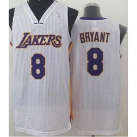 Los Angeles Lakers 8 Kobe Bryant White Revolution 30 NBA Jersey