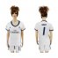 Womens Real Madrid #1 Navas Home Soccer Club Jersey