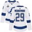 Adidas Tampa Bay Lightning #29 Scott Wedgewood White Road Authentic Womens 2020 Stanley Cup Champions Stitched NHL Jersey