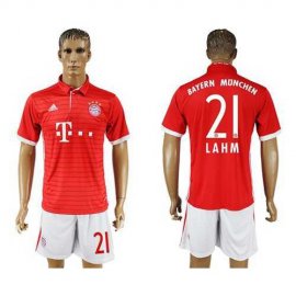 Bayern Munchen #21 Lahm Home Soccer Club Jersey