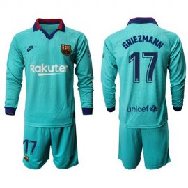 Barcelona #17 Griezmann Third Long Sleeves Soccer Club Jersey