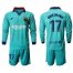 Barcelona #17 Griezmann Third Long Sleeves Soccer Club Jersey