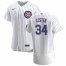 Chicago Cubs #34 Jon Lester Mens Nike White Home 2020 Authentic Player Jersey