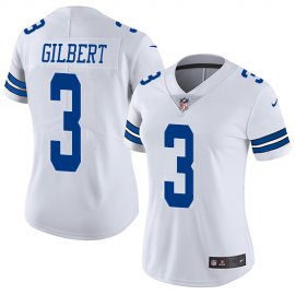 Nike Dallas Cowboys #3 Garrett Gilbert White Womens Stitched NFL Vapor Untouchable Limited Jersey