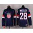 2014 Olympic Team USA #28 Blake Wheeler Navy Blue Stitched NHL Jersey