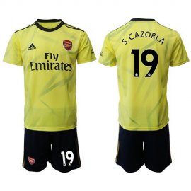 Arsenal #19 S.Cazorla Yellow Soccer Club Jersey