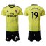 Arsenal #19 S.Cazorla Yellow Soccer Club Jersey