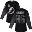Adidas Tampa Bay Lightning #86 Nikita Kucherov Black Alternate Authentic 2020 Stanley Cup Champions Stitched NHL Jersey