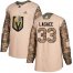 Adidas Vegas Golden Knights #33 Maxime Lagace Camo Authentic 2017 Veterans Day Stitched NHL Jersey