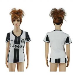 Womens Juventus Blank Home Soccer Club Jersey