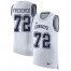 Nike Dallas Cowboys #72 Travis Frederick White Mens Stitched NFL Limited Rush Tank Top Jersey