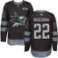 Adidas San Jose Sharks #22 Jonny Brodzinski Black 1917-2017 100th Anniversary Stitched NHL Jersey